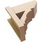Ekena Millwork 8-in W x 16-in D x 16-in H Balboa Slat Rough Cedar Woodgrain TimberThane Outlooker, Primed Tan OUTUR080X16X16BOA24RCPR - alternate 6